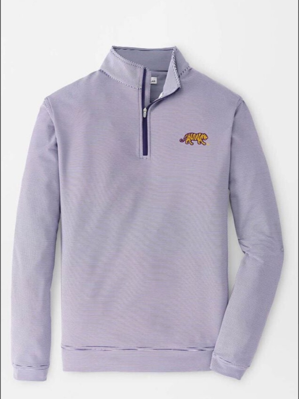 LSU Perth Sugar Stripe Performance Quarter-Zip